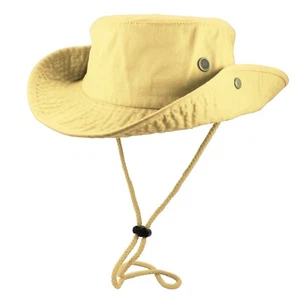 Wholesale lot SUMMER BUCKET HAT MILITARY STRING WIDE BRIM FISHING HUNTING 12pcs - Picture 1 of 31