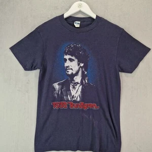 Vintage 1986 Todd Rundgren T-Shirt Adult Large Navy Anvil Single Stitch - Picture 1 of 13