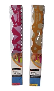 NEW Fiskars Paper Tear Edgers Scallop and Zig Zag Lot of 2  - Picture 1 of 5