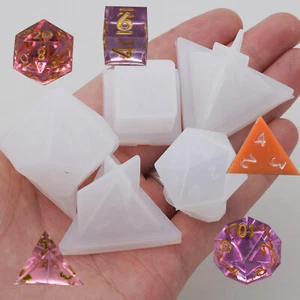 Würfel Harzform, Polyedrische Spiel Würfelformen, Facettenreiche Würfelform 1 Stück - Bild 1 von 7