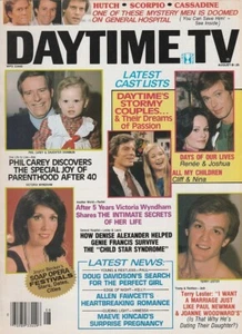 Daytime TV magazine Aug 1981 VICTORIA WYNDHAM-STUART DAMON-ALLEN FAWCETT-RAPELYE - Picture 1 of 3