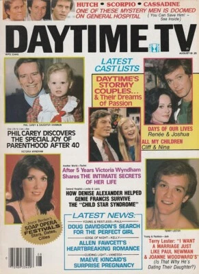 Daytime TV magazine Aug 1981 VICTORIA WYNDHAM-STUART DAMON-ALLEN FAWCETT-RAPELYE - Image 1 of 3