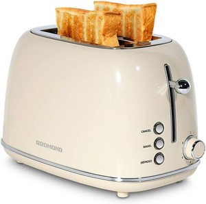 REDMOND 2 Slice Toaster Retro Stainless Steel STO28 Cream