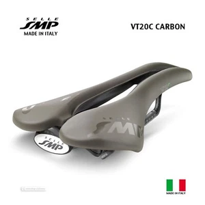NEW Selle SMP VT20C CARBON Saddle : GREY-BROWN - MADE IN iTALY! - Picture 1 of 2