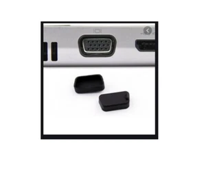 2 STAUBKAPPEN VGA Buchse PC Computer Notebook Schutz Staubkappen - Bild 1 von 1