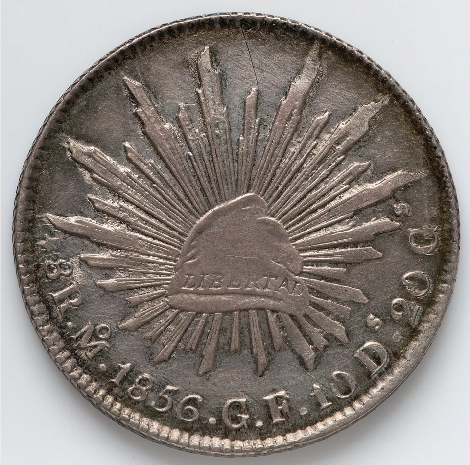 1856 MO-GF Mexico 8 Reales AMAZING QUALITY! - Image 1 of 2