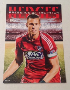 2016 Topps MLS Presence of the Pitch (Red #/10 Made) MATT HEDGES FC Dallas - Picture 1 of 1