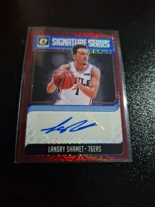 2018-19 DONRUSS OPTIC BASKETBALL SIGNATURE SERIES AUTO SP #SG-LSH LANDRY SHAMET - Picture 1 of 2