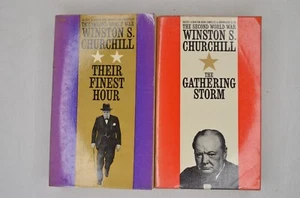 Winston Churchill Their Finest Hour The Gathering Storm Bantam Books PB WWII - Bild 1 von 14