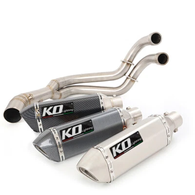 Silenciador de escape de tubo de enlace delantero 51 mm para motocicleta Yamaha MT-07 FZ07 2014-2023 Foto 1 de 4