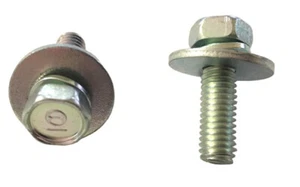 25 M6 - 1,0 x 20 mm cabeza hexagonal SEMS tornillo - Imagen 1 de 3