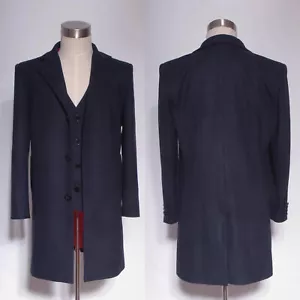 Doctor Who 12th Dr. Dark Blue Frock Coat + Vest Set Cosplay Costume Halloween - Picture 1 of 4