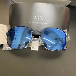 Armani Exchange AX2036S 6099/55 Sonnenbrille Herren matt blau quadratische Form 56 mm - Bild 1 von 5