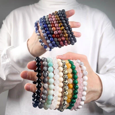 Wholesale15 Pcs Fashion Bracelets Bangle Beads Crystal Bracelets Healing Jewelry - Image 1 of 4