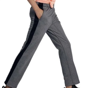 Nike Sweatpants Girls Size Large Gray Therma Fit Warm Straight Leg Athleisure - Picture 1 of 8