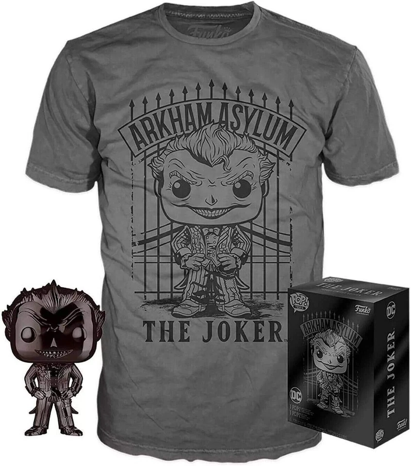Funko POP - DC Comics - The Joker Pop and Tee Grande, Negro, 1188489 Foto 1 de 1