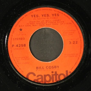 BILL COSBY: yes, yes, yes / mono CAPITOL 7" Single 45 RPM - Picture 1 of 2