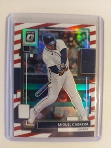 Miguel Cabrera 2022 Donruss Optic  Freedom Prizm SP /46 Tigers #185