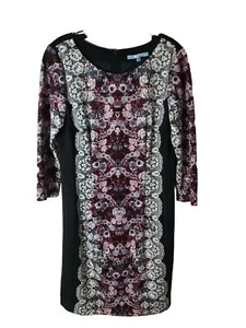 Antonio Melanie Womens Sheath dress lined Sz 8 Scoopneck - Picture 1 of 7