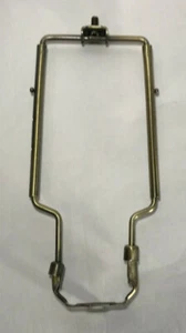 New 9"-11" Adjustable Heavy Duty Lamp Harp Shade Holder With Base, Antique Brass - Picture 1 of 3