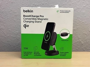 Belkin 15W BoostCharge Pro Convertible Magnetic Charging Stand MagSafe BRAND NEW - Picture 1 of 4