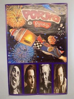 Porno For Pyros Poster Janes Addiction Perry Farrell Original Promotion 1993 - Image 1 of 4