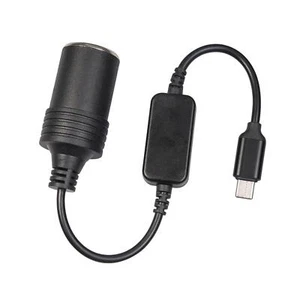 USB C zu 12V Auto Zigarettenanzünder Buchse Konverter Zubehör 30cm - Picture 1 of 10