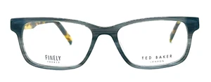AUTHENTIC & NEW - TED BAKER - B894 GRY 53/16/145 - DARK HORN - EYEGLASSES & CASE - Picture 1 of 2