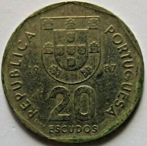 Portugal 1987 20 Escudos coin