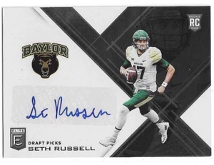 2017 DONRUSS ELITE COLLEGE SETH RUSSELL AUTO RC #181 BAYLOR BÄREN - Bild 1 von 2