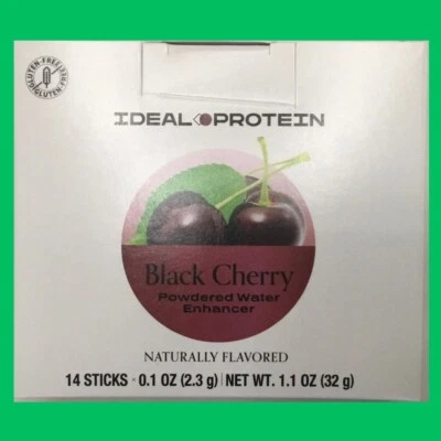 Ideal Protein Black Cherry Powdered Water Enhancer - 14 packets