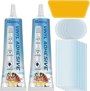 Air Mattress Patch Kit, Pool Liner Patch Kit, PVC Glue for Inflatables, Bounce H - Picture 1 of 5