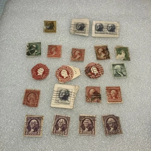 Lot Of 21 Mixed USED US George Washington Stamps- 1885-1935; HIGH CV- A DEAL! - Picture 1 of 19