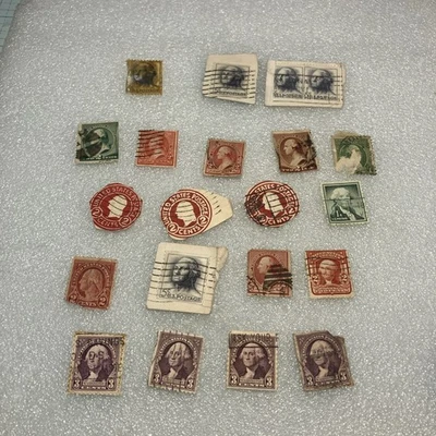 Lot Of 21 Mixed USED US George Washington Stamps- 1885-1935; HIGH CV- A DEAL! - Image 1 of 4