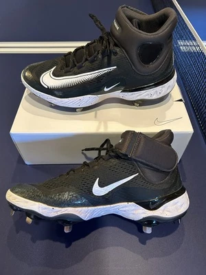 Nike alpha huarache elite 4 mid Metal baseball cleats Size 11 - Image 1 of 4