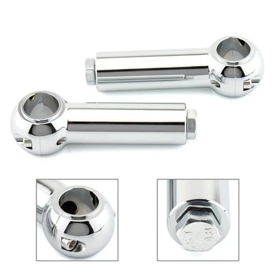 4 Handlebar Clamp Riser Rise Bar For Harley Davidson Cruisers Choppers - Image 1 of 4