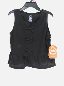 New Wonder Nation Bow Front Tank Size 6 6X Black - Picture 1 of 7