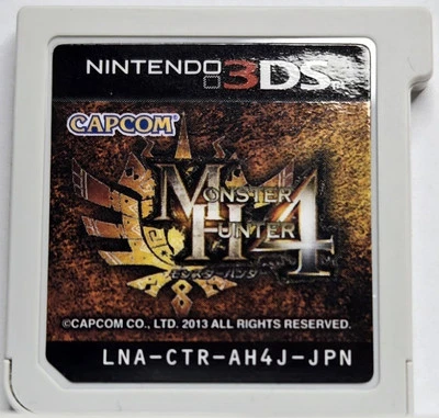 Monster Hunter 4 (Nintendo 3DS, 2013) Cartucho Versión Japón Auténtico Tracked  Foto 1 de 2
