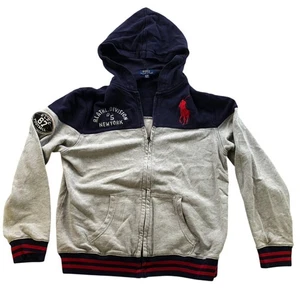 Polo Ralph Lauren Boys Hoodie Jacket Size XL Full Zip Pockets Casual Embroidered - Picture 1 of 16
