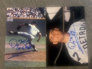 (2) Denny Mclain signed autographed Detroit Tigers photos 4x6 PHOTO CY YOUNG - Picture 1 of 1