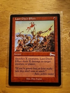 Last-Ditch Effort - Urza's Legacy - MTG Magic - Uncommon - Red Instant - Picture 1 of 1