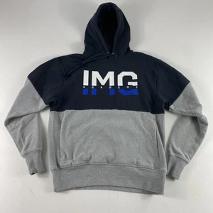 Under Armour IMG Academy Hoodie Fleece Mens Small Black Gray Blue Sweatshirt - Picture 1 of 10