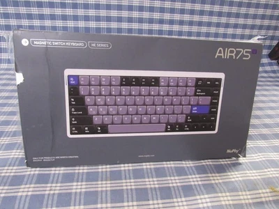 Nuphy Air75 HE+ Gaming Keyboard, Magnetic Jade Switches, Space Silver FREE SHIP. - Image 1 of 4