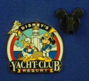 Donald Duck and Mickey Mouse Fishing Yacht Club Resort Pin # 3855 - Picture 1 of 3