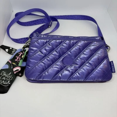 Kipling Emily In Paris Purple Crossbody Bag - Image 1 of 4
