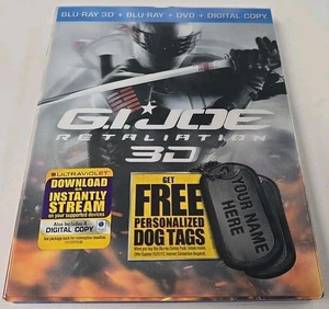 G.I. JOE RETALIATION ACTION 3D BLU RAY '13 PARAMOUNT 3 DISC THE ROCK NEW SEALED - Picture 1 of 3