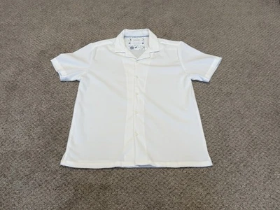 Cactus Man Ricky Singh Short Sleeve Button Down Shirt White Size Large - Image 1 of 3