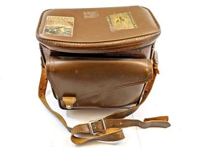 Bolso KAM-RA 996 Grano Superior Cuero de Vaca Vintage Bolso para Cámara Barbados Tobago Viaje Foto 1 de 4