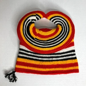 Bamenda Toghu Men's Hat, Traditional African Multicolor Handmade Crochet - Picture 1 of 12