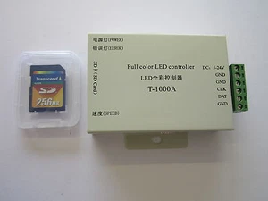 Vollfarbiger LED Streifen SD Karten Controller für Licht Vision Vorhang 5V-24V 4 Geschwindigkeiten - Bild 1 von 1